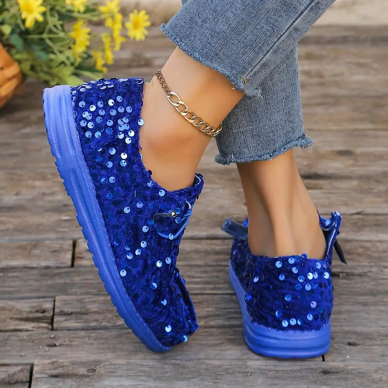 Bling Bling🔥Last Day 50% OFF⭐ Women's Fashion Sequins Detail Loafers