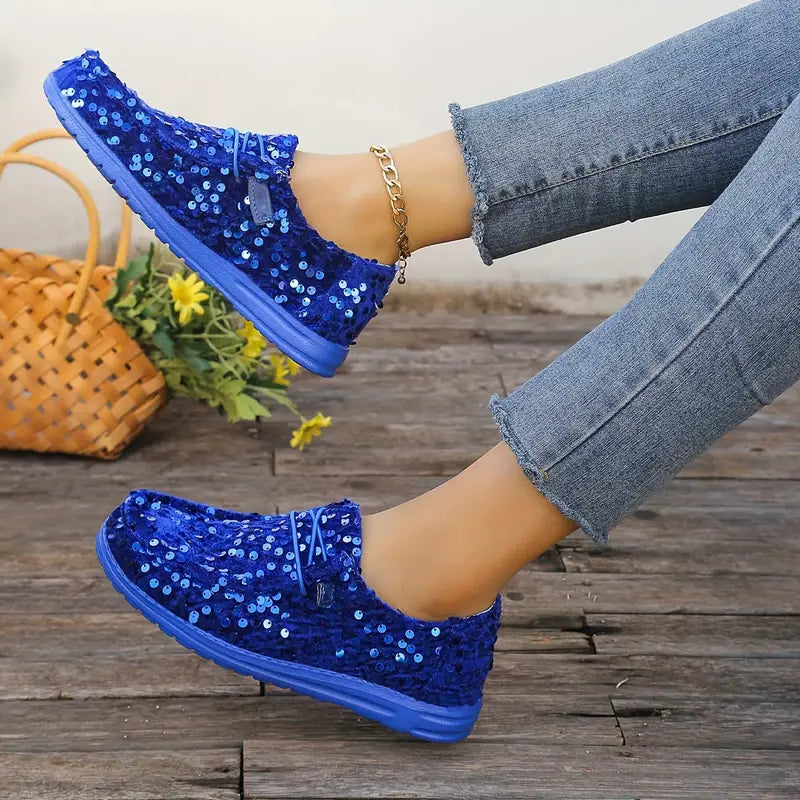 Bling Bling🔥Last Day 50% OFF⭐ Women's Fashion Sequins Detail Loafers