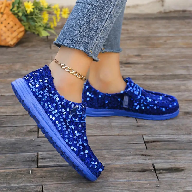 Bling Bling🔥Last Day 50% OFF⭐ Women's Fashion Sequins Detail Loafers