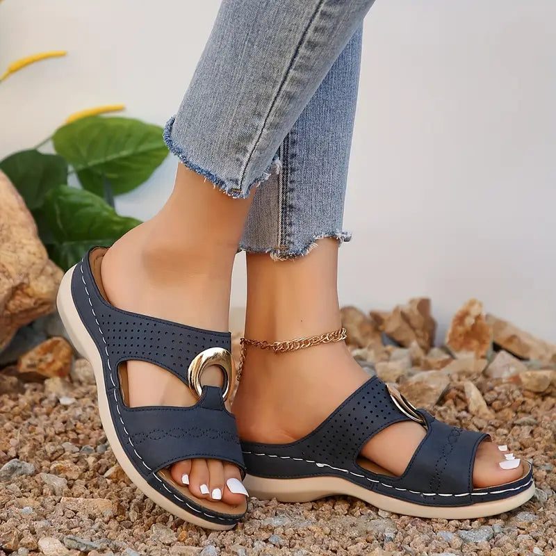 🔥Best Seller-Last Day Sale 60% OFF🔥Women'S Vintage Slides Sandals with Arch Support