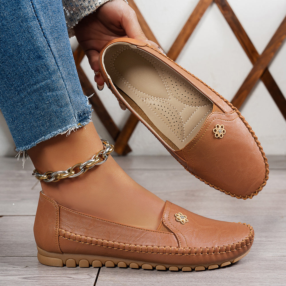 Orthopedic leather shoes, Lightweight, Anti-Slip, Breathable for Women