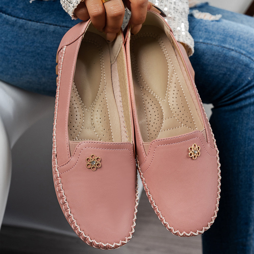 Orthopedic leather shoes, Lightweight, Anti-Slip, Breathable for Women
