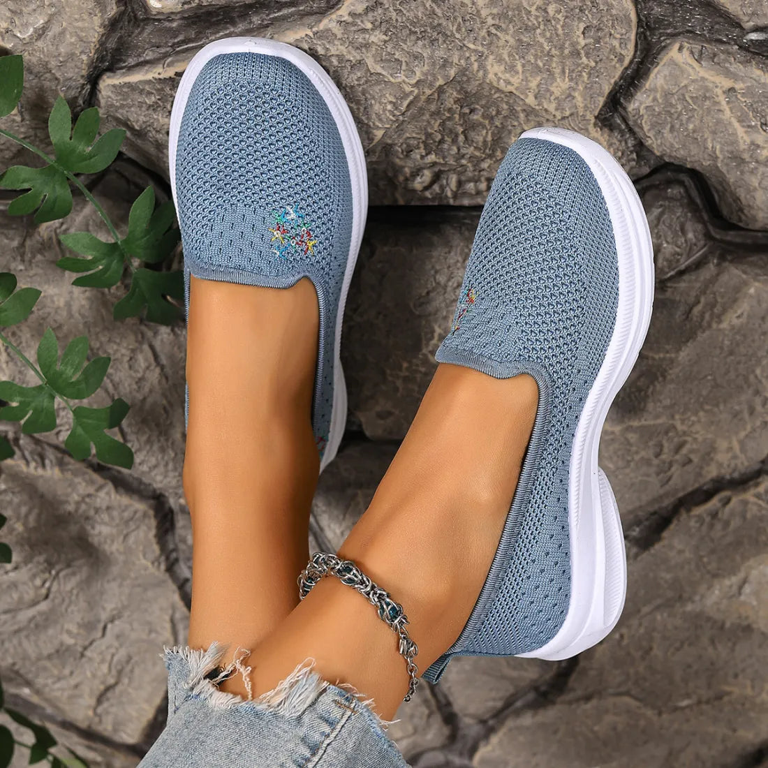 Women's mesh non-slip breathable soft-soled casual shoes