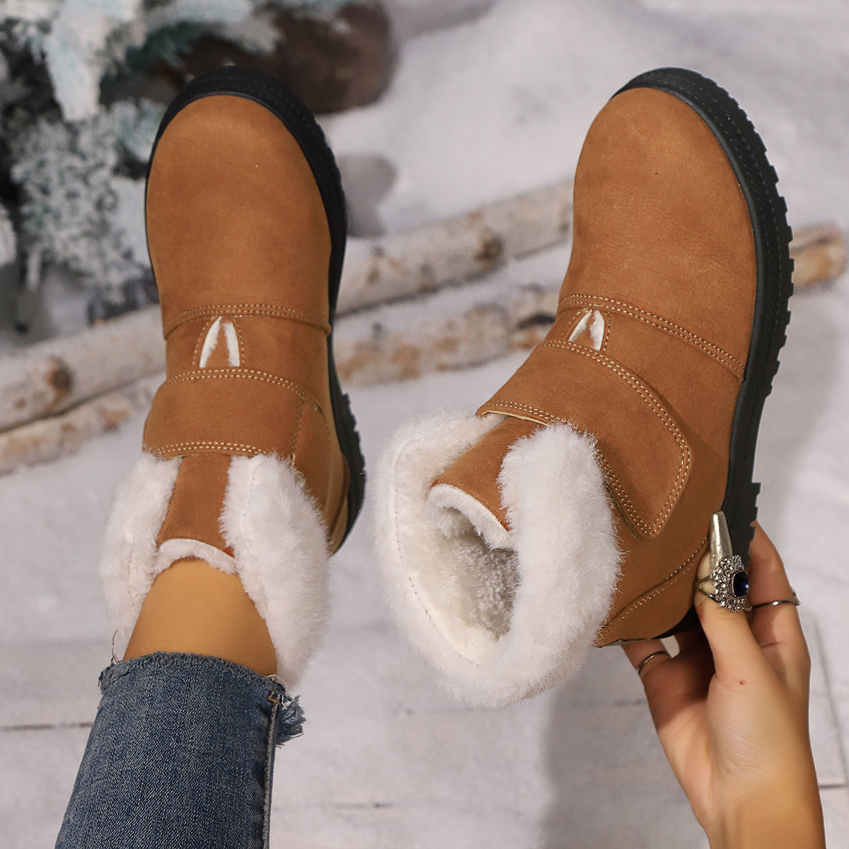 🔥LAST DAY 50% OFF-💥Women's Comfort Wool Lined Orthopaedic Snow Boots