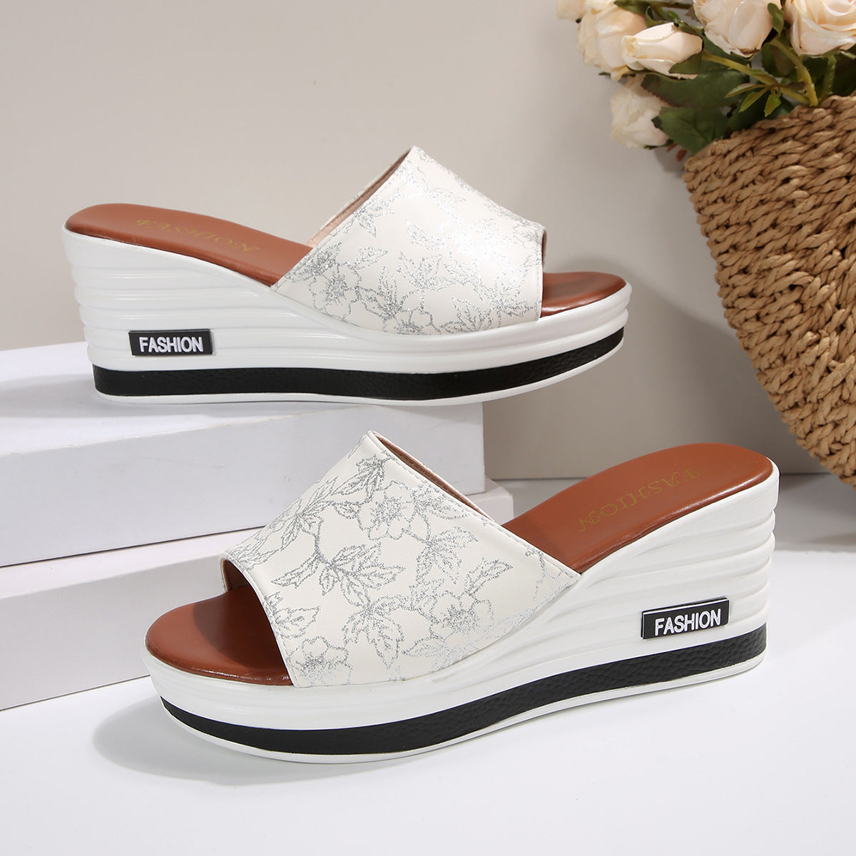 Premium Arch-Support Wedge Sandals – Walk Pain-Free in Style