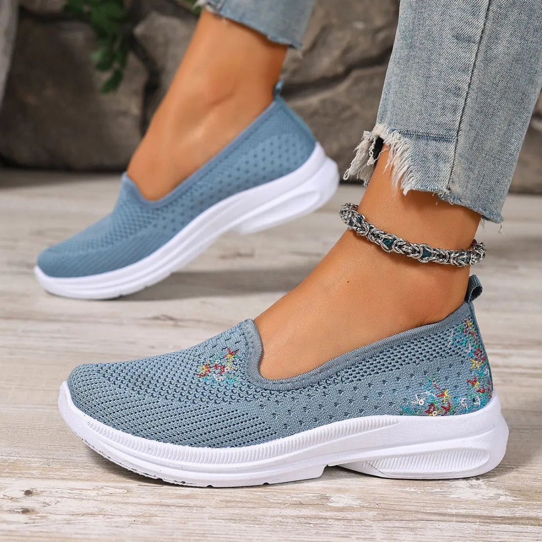 Women's mesh non-slip breathable soft-soled casual shoes