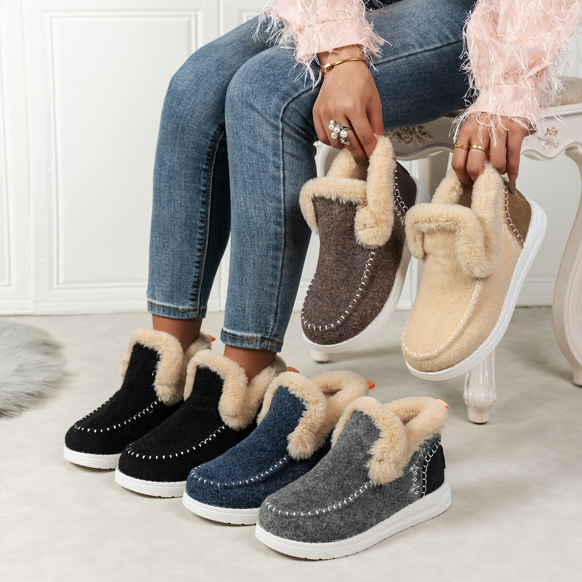 Cozy Women's Winter Ankle Boots 🔥 Last Day Sale 50% OFF💥