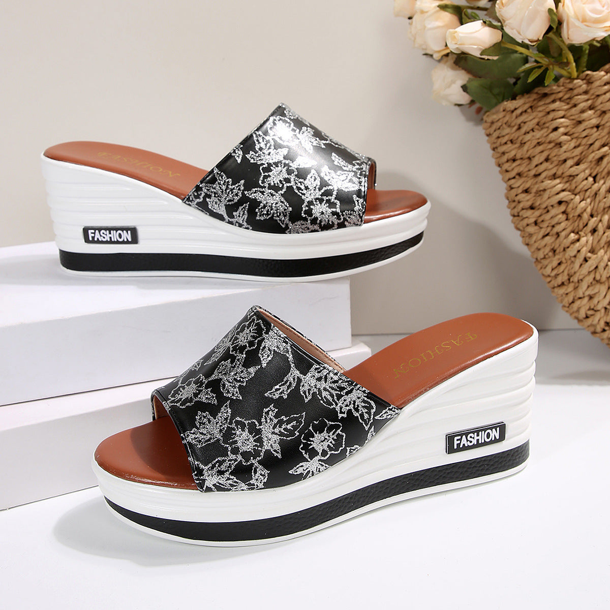 Premium Arch-Support Wedge Sandals – Walk Pain-Free in Style