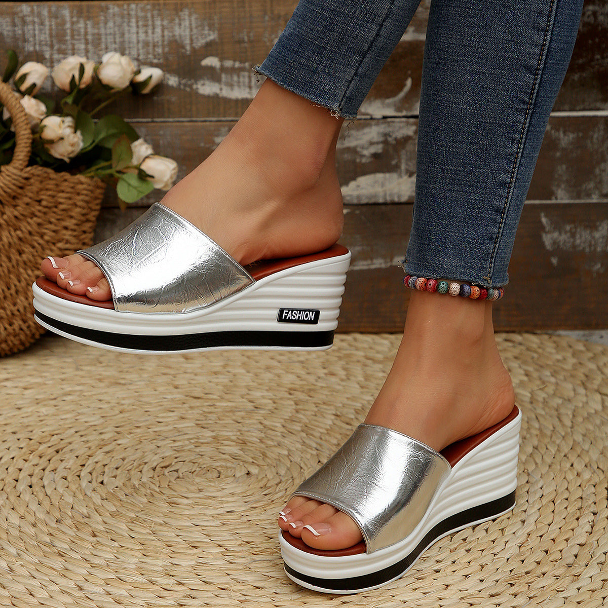 Premium Arch-Support Wedge Sandals – Walk Pain-Free in Style