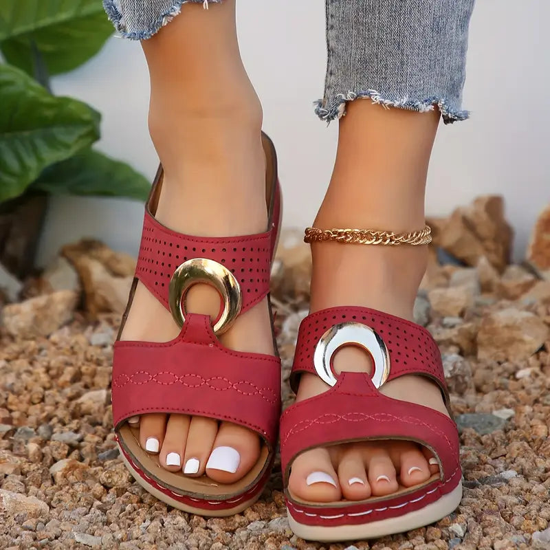 🔥Best Seller-Last Day Sale 60% OFF🔥Women'S Vintage Slides Sandals with Arch Support