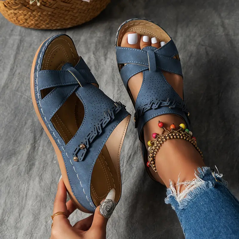 🔥Last Day Deal 50% OFF🔥 Orthopedic leather sandals, Lightweight, Anti-Slip, Breathable for Women