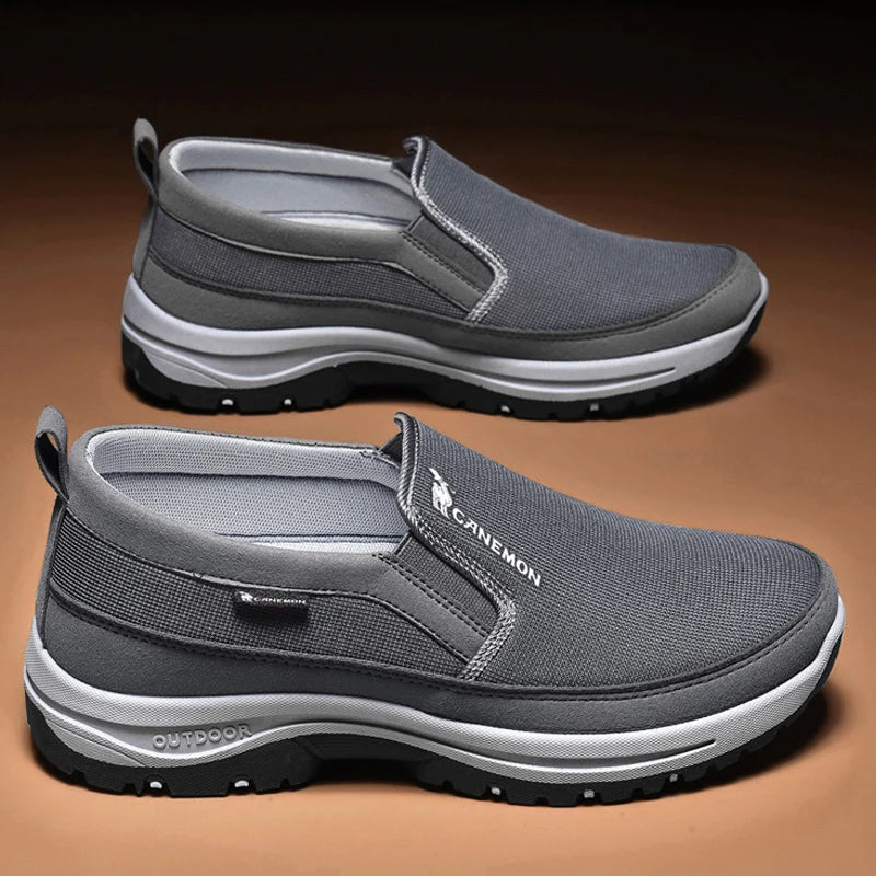Men's Arch Support Loafers Waterproof Breathable Lightweight Non-Slip Walking Shoes
