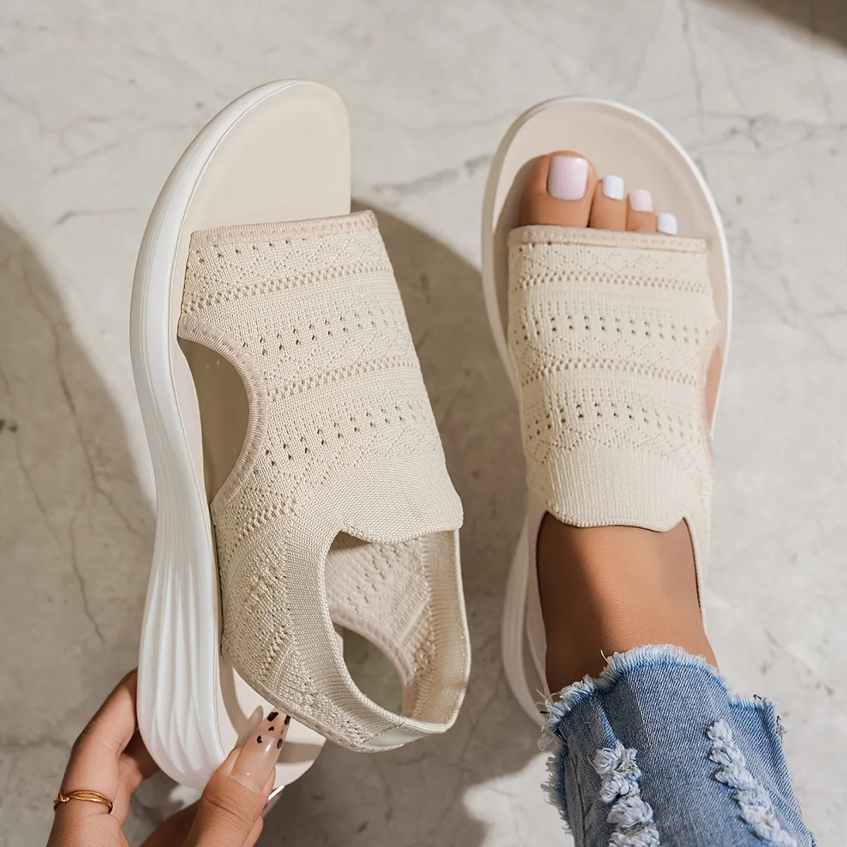 Women's Comfortable Open-toe Cushioned Orthopaedic Sandals
