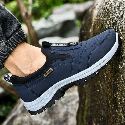 Men's Wide Comfort Sneakers with Arch Support & Shock Absorption