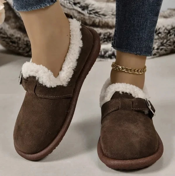 Women's Plush Round Toe Slip-On Orthopedic Shoes - LAST DAY 60% OFF🔥