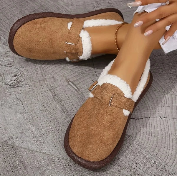 Women's Plush Round Toe Slip-On Orthopedic Shoes - LAST DAY 60% OFF🔥