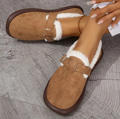 Women's Plush Round Toe Slip-On Orthopedic Shoes - LAST DAY 60% OFF🔥