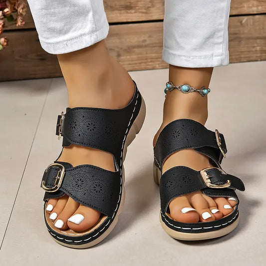 💥LAST DAY SALE 60% OFF🔥Women's Solid Color Platform Sandals