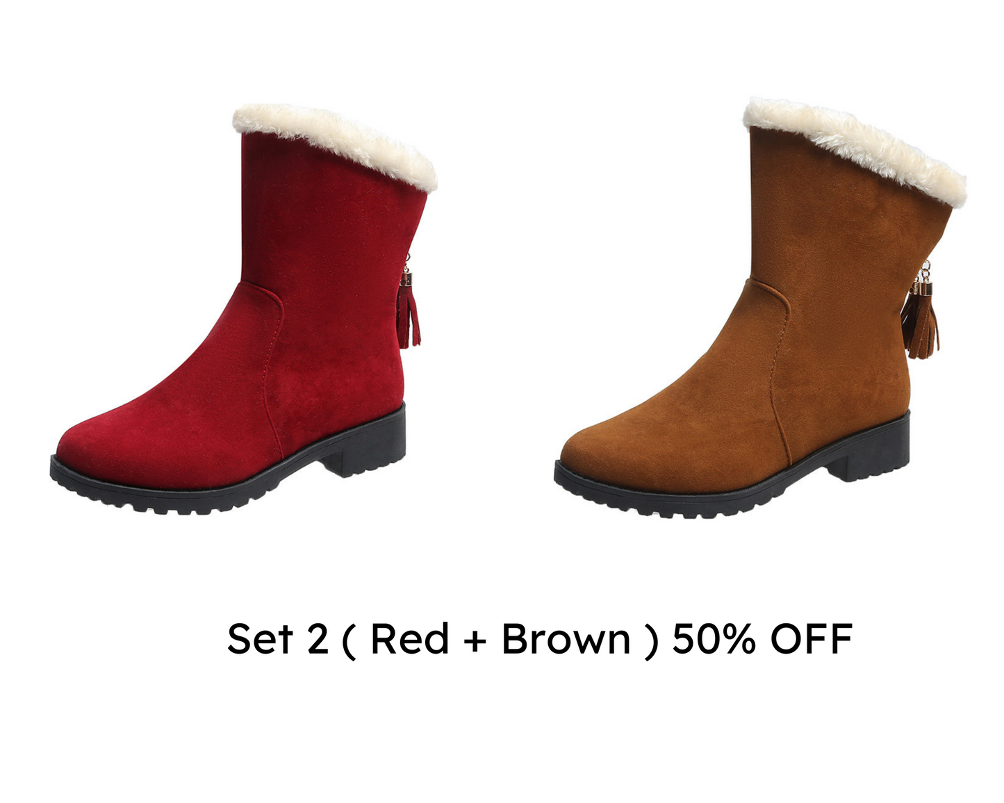 💥Christmas Sale 2024 - Sale 50% OFF - ZIP UP FLEECE LINING CHELSEA BOOTS !