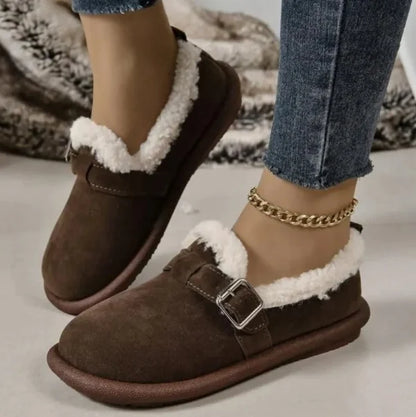 Women's Plush Round Toe Slip-On Orthopedic Shoes - LAST DAY 60% OFF🔥