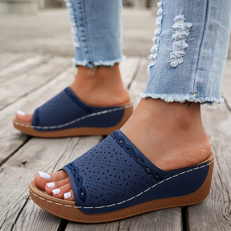 💥LAST DAY SALE 50% OFF🔥 Women's Solid Color Platform Sandals