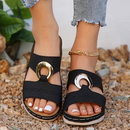 🔥Best Seller-Last Day Sale 60% OFF🔥Women'S Vintage Slides Sandals with Arch Support