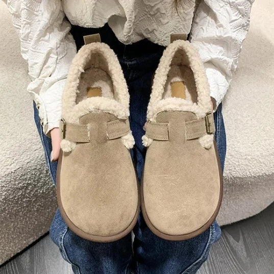 Women's Plush Round Toe Slip-On Orthopedic Shoes - LAST DAY 60% OFF🔥