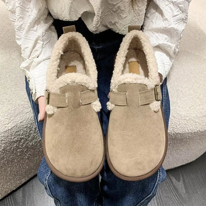 Women's Plush Round Toe Slip-On Orthopedic Shoes - LAST DAY 60% OFF🔥