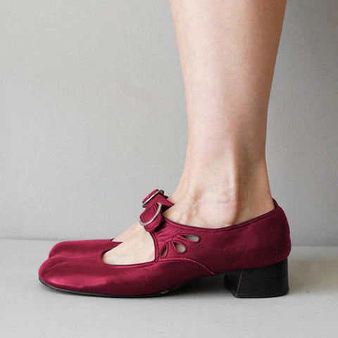 🔥Last Day 50% OFF - Low Heel Buckle Pumps