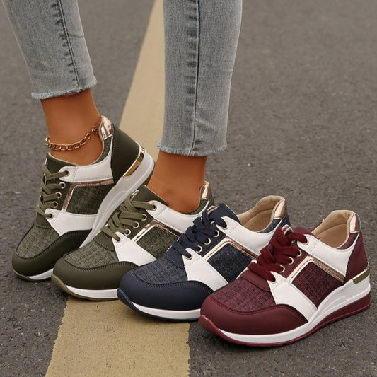 🔥Last Day Sale 50% OFF🔥Women's Casual Low-Top Sneakers – Lace-Up, Rubber Sole, All-Season Comfort