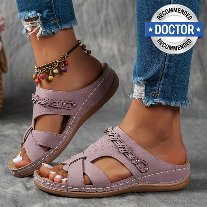 🔥Last Day Deal 50% OFF🔥 Orthopedic leather sandals, Lightweight, Anti-Slip, Breathable for Women