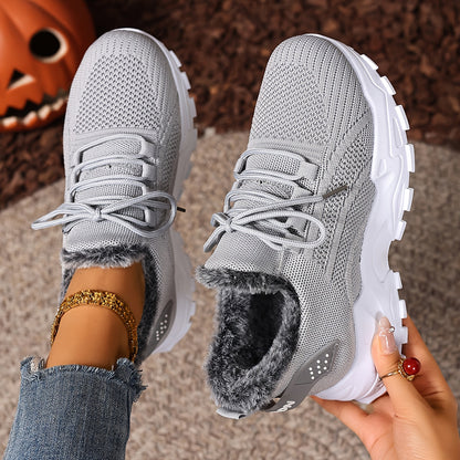 Orthopedic Warm Fleece-lined Cotton Sneakers