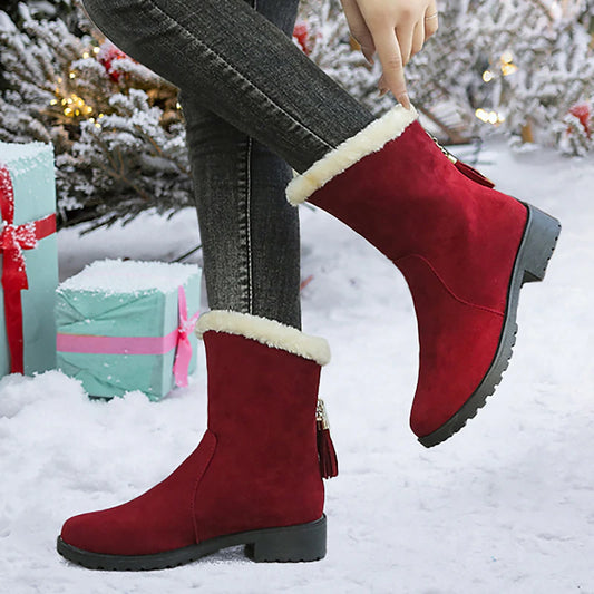 💥Christmas Sale 2024 - Sale 50% OFF - ZIP UP FLEECE LINING CHELSEA BOOTS !