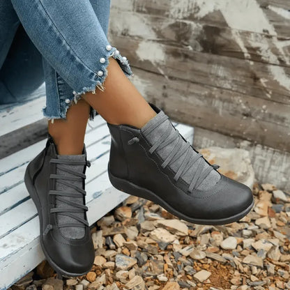 Women's Comfortable Handmade Leather Foot Support Boots