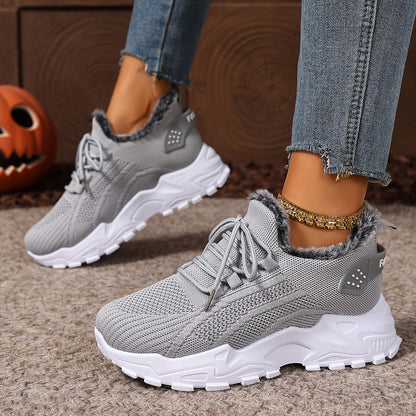 Orthopedic Warm Fleece-lined Cotton Sneakers