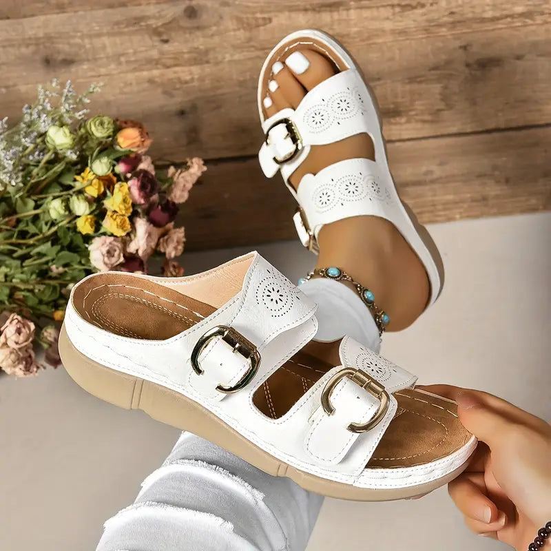 💥LAST DAY SALE 60% OFF🔥Women's Solid Color Platform Sandals