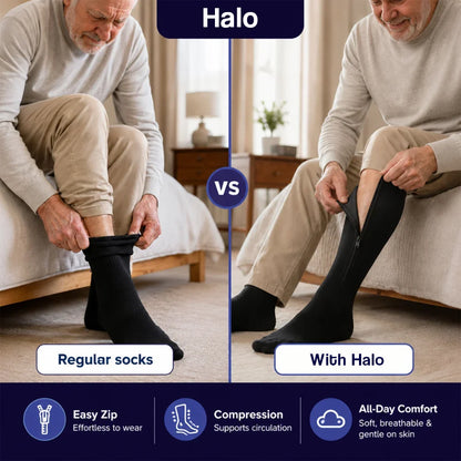 Zip-Up Compression Socks