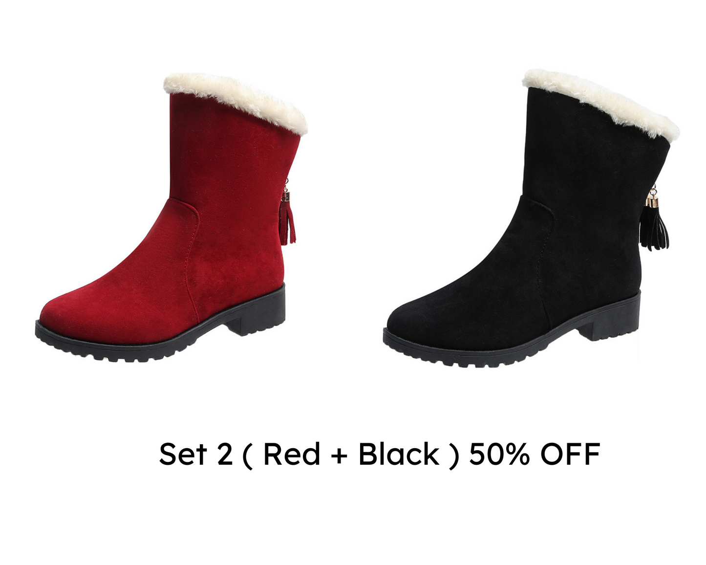 💥Christmas Sale 2024 - Sale 50% OFF - ZIP UP FLEECE LINING CHELSEA BOOTS !