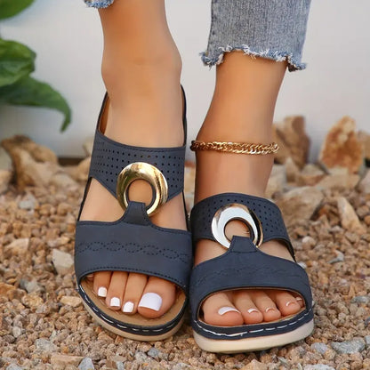 🔥Best Seller-Last Day Sale 60% OFF🔥Women'S Vintage Slides Sandals with Arch Support