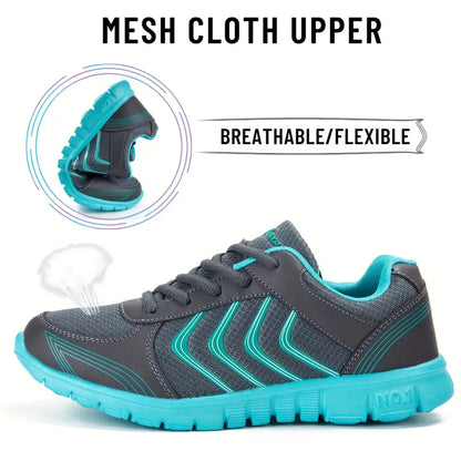 Women's Athletic Running Shoes Mesh Breathable Tennis Shoes