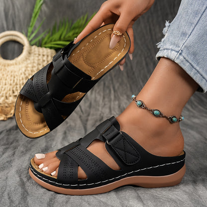 🔥Last Day Deal 50% OFF🔥 Women'S Stylish Summer Sandals - Comfortable Cross-Strap Espadrille with Arch Support, Lightweight