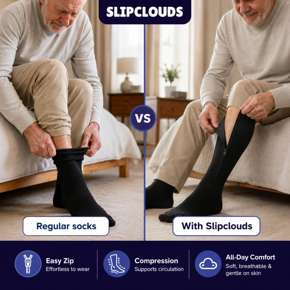 Zip-Up Compression Socks