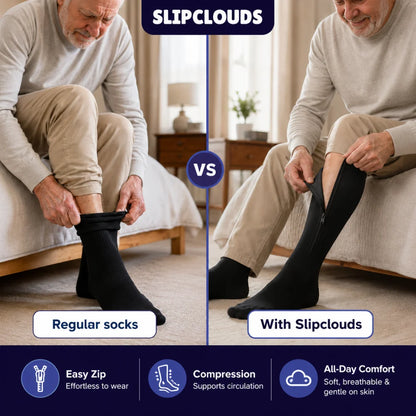 Zip-Up Compression Socks
