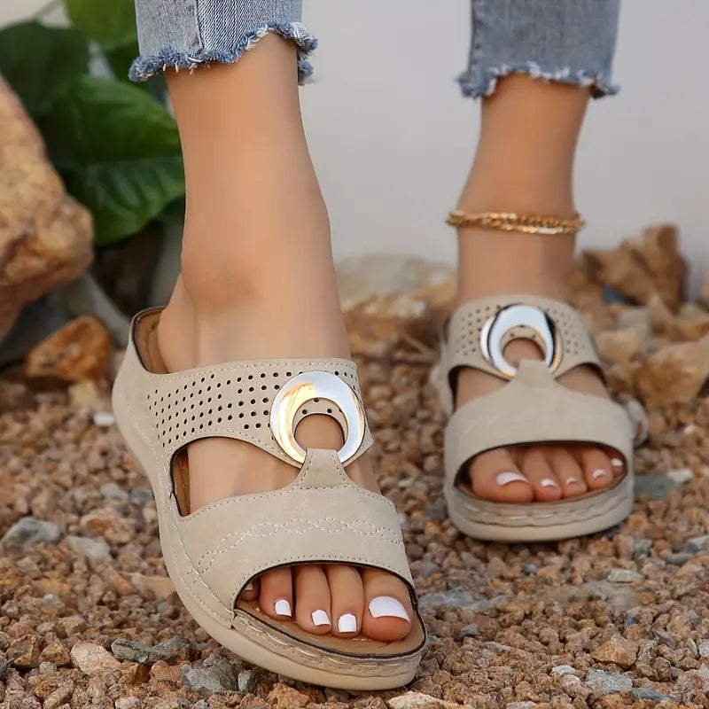 🔥Best Seller-Last Day Sale 60% OFF🔥Women'S Vintage Slides Sandals with Arch Support