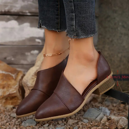 Mid Heel Womens Solid Color Block Chunky Wedges 🔥 Last Day Sale 60% 🔥