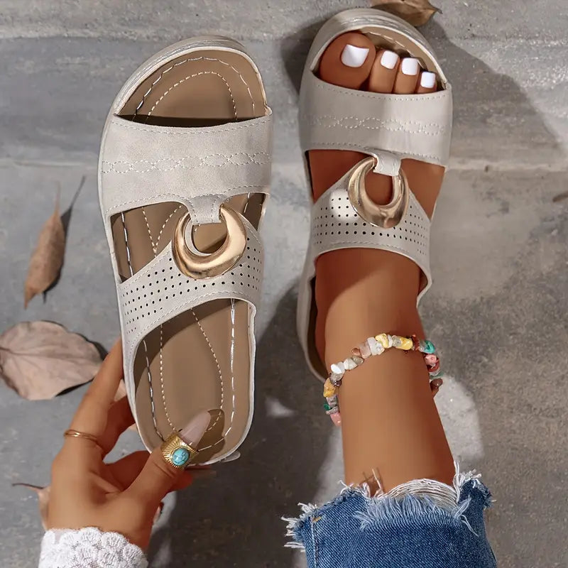 🔥Best Seller-Last Day Sale 60% OFF🔥Women'S Vintage Slides Sandals with Arch Support
