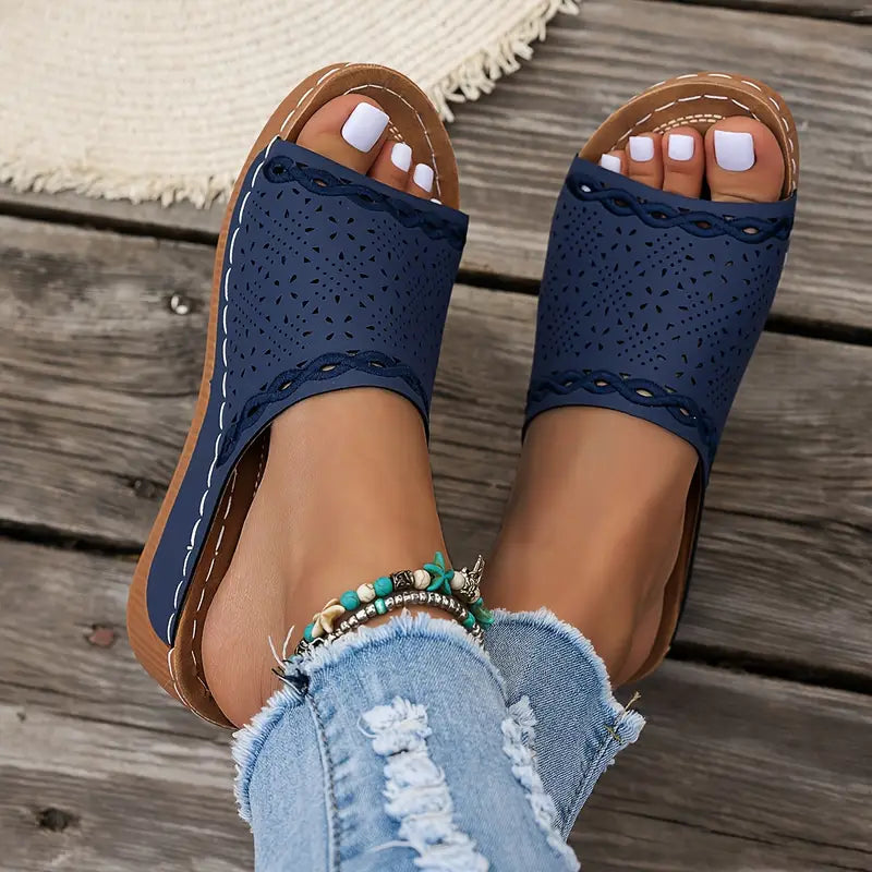 💥LAST DAY SALE 50% OFF🔥 Women's Solid Color Platform Sandals