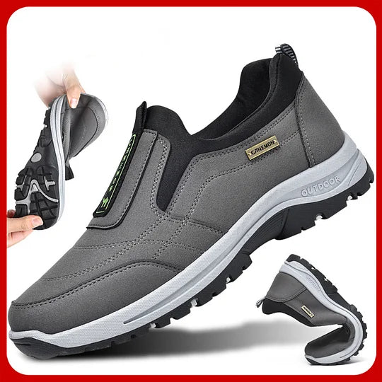Men's Wide Comfort Sneakers with Arch Support & Shock Absorption