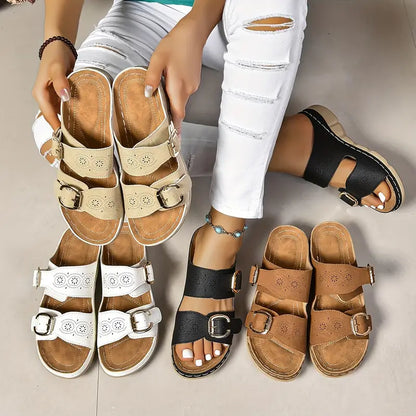 💥LAST DAY SALE 60% OFF🔥Women's Solid Color Platform Sandals