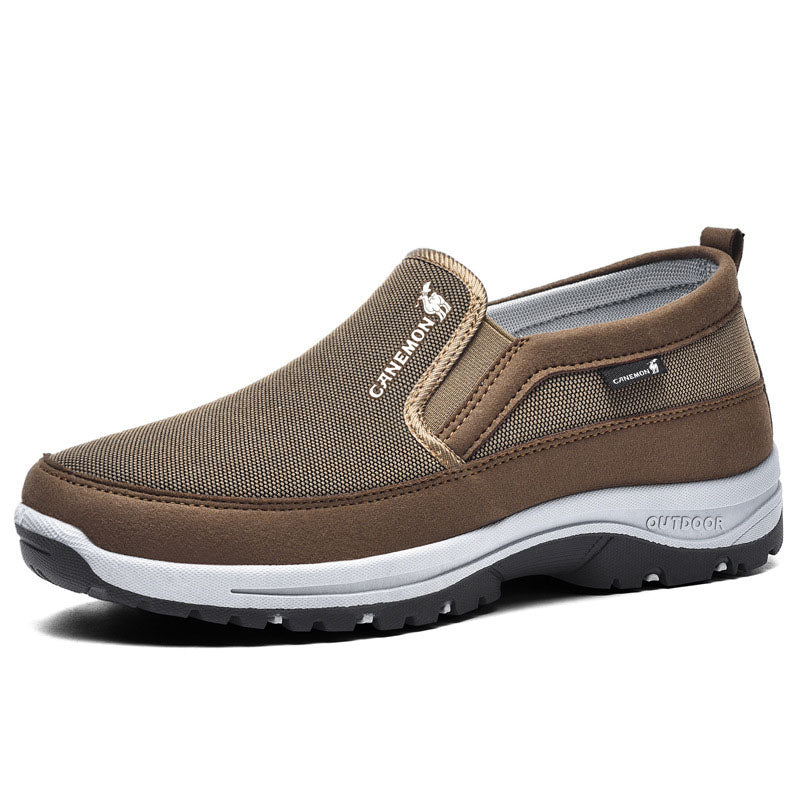 Men's Arch Support Loafers Waterproof Breathable Lightweight Non-Slip Walking Shoes